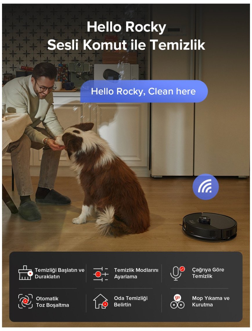 Roborock S8 Maxv Ultra Akıllı Robot Süpürge Siyah