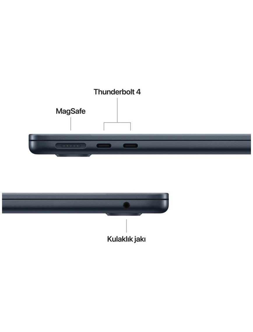 Apple MacBook Air M4 16GB 512GB SSD macOS 13" Taşınabilir Bilgisayar Gece Yarısı MW133TU/A