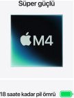 Apple MacBook Air M4 24GB 512GB SSD macOS 15" Taşınabilir Bilgisayar Yıldız Işığı MC6K4TU/A